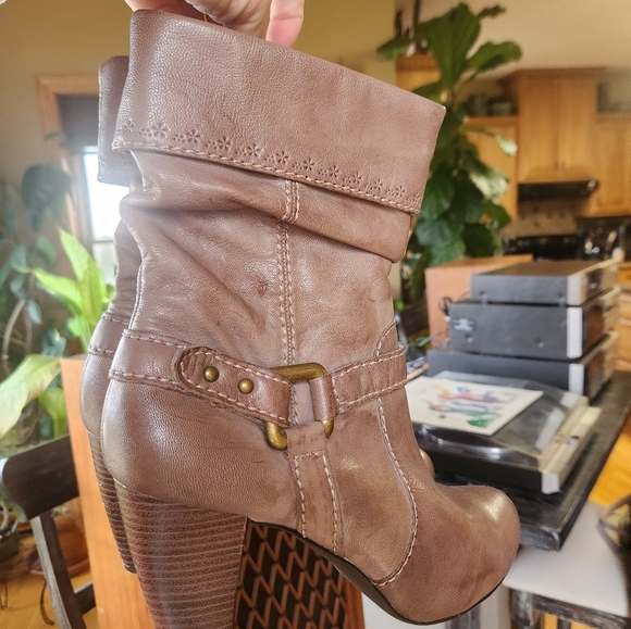 FOSSIL Genuine Leather Ankle Booties Sz 10 - Picture 11 of 14